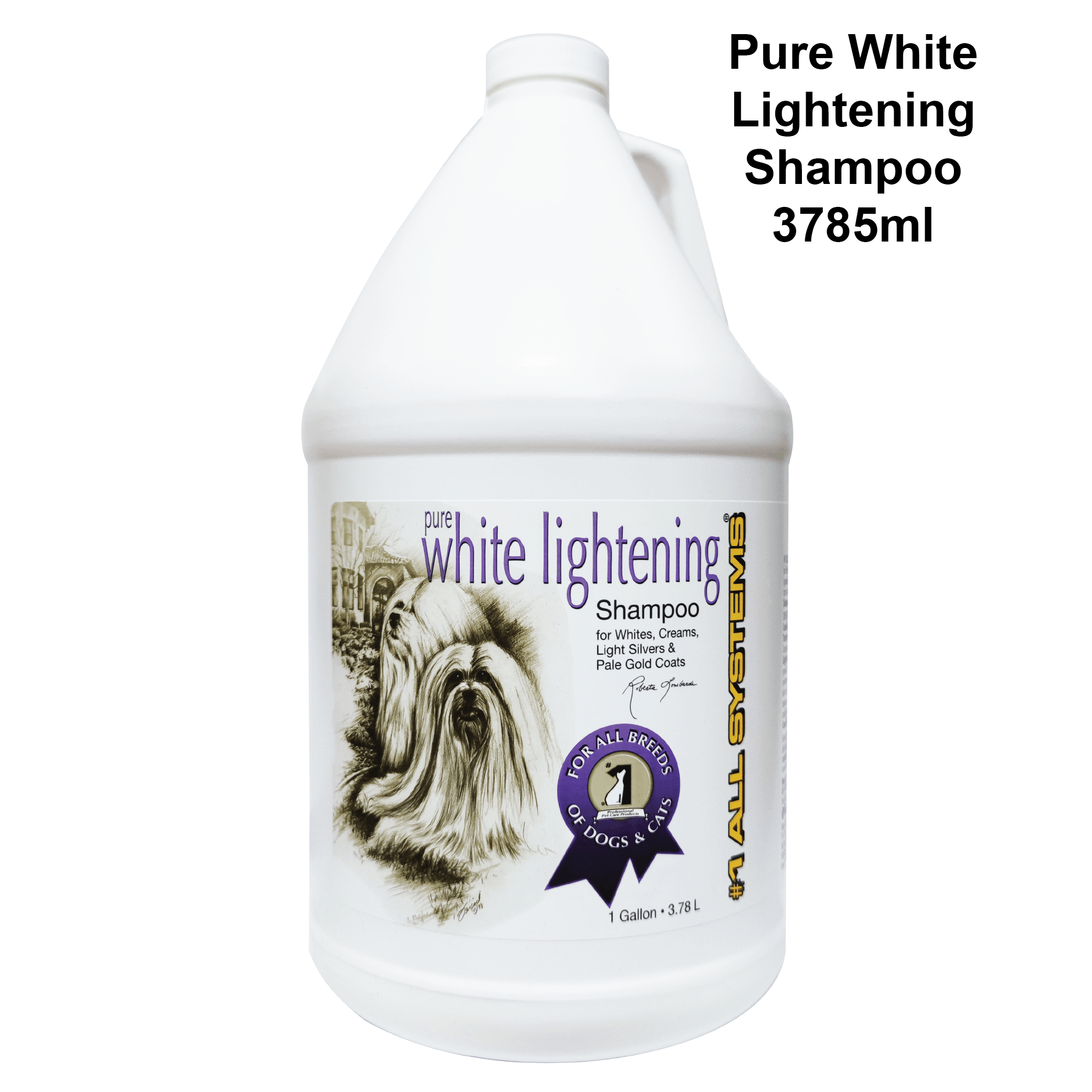 #1all Systems Pure White Lightening Shampoo for Dogs and Cats - Image 2