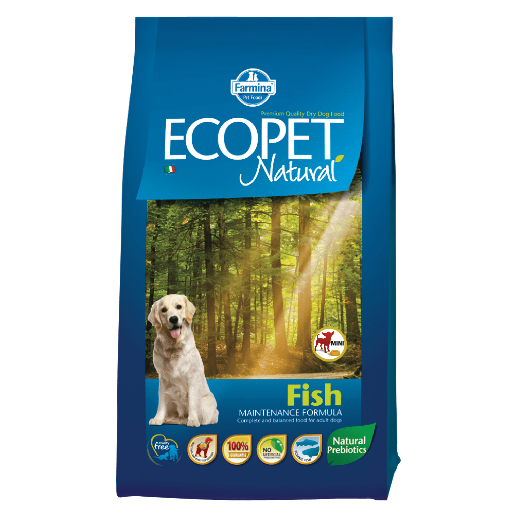 Ecopet Fish Dry Dog Formula - Medium Bites
