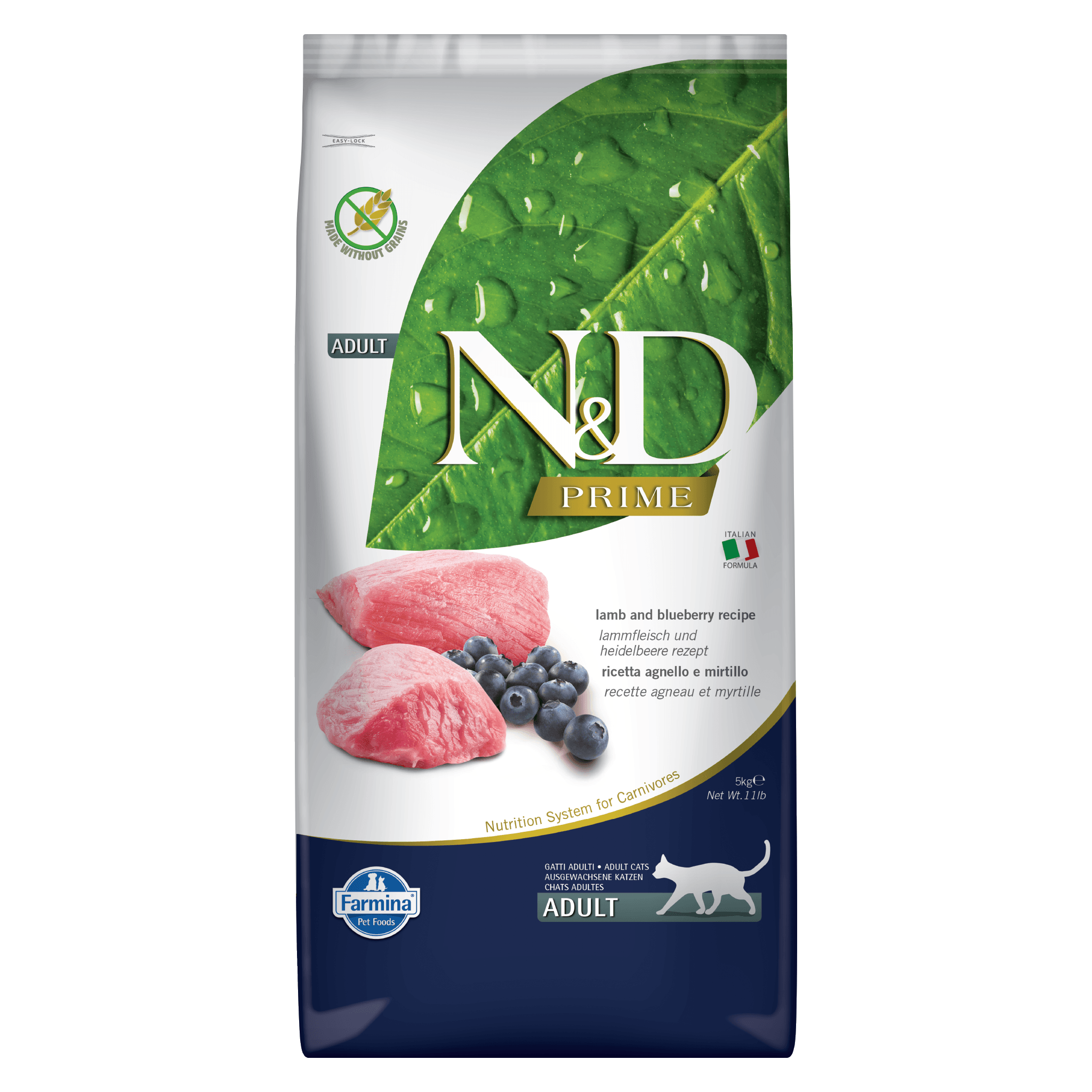 N&D Prime Lamb & Blueberry Adult Cat - Image 2