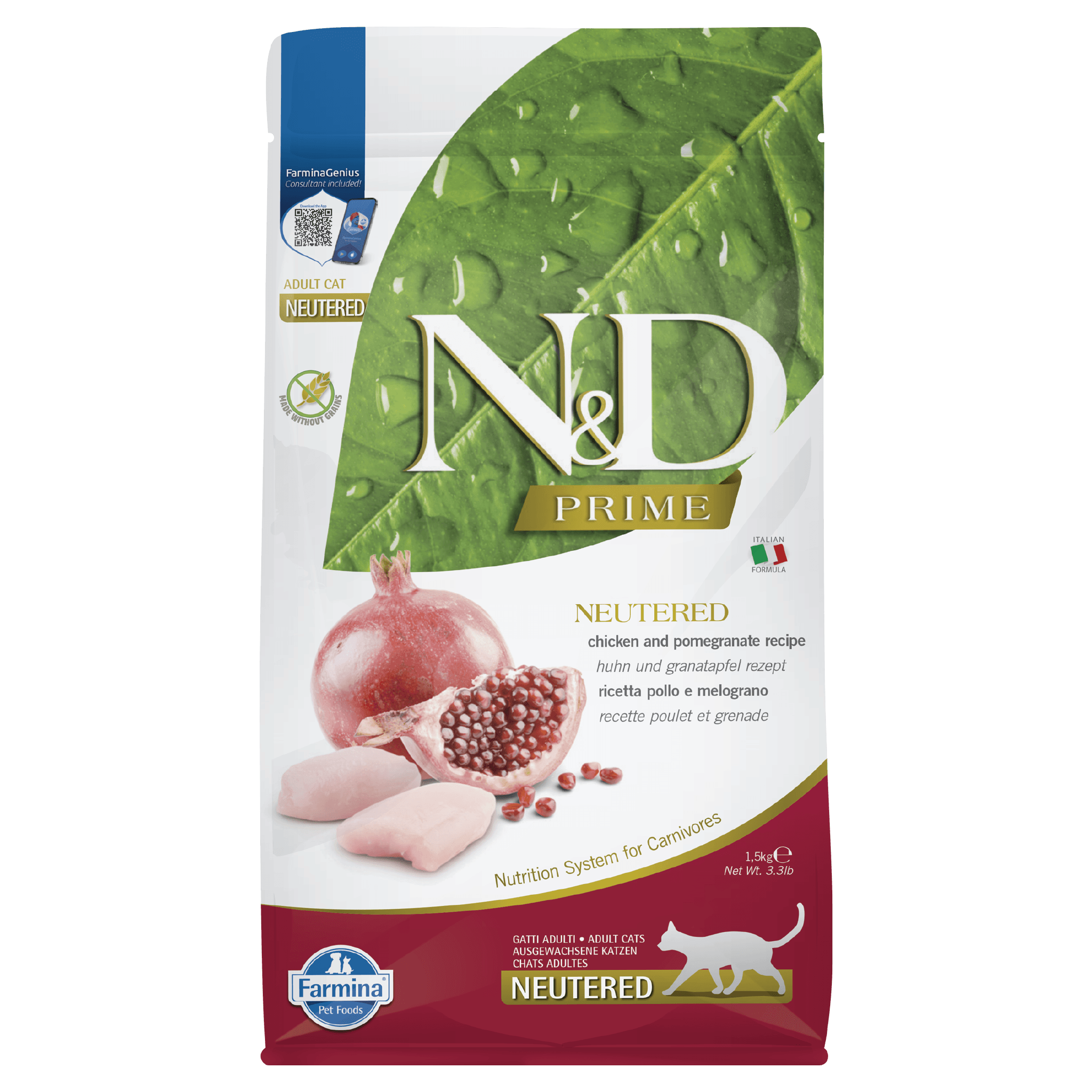 N&D Prime Chicken & Pomegranate NEUTERED Adult Cat
